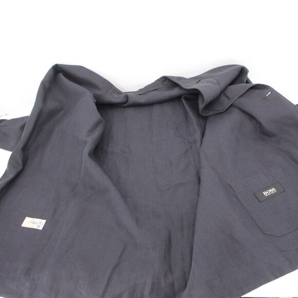 Hugo Boss Sport Coat mens 40 Solbiati Linen 3 Button patch pockets unstructured - Picture 11 of 13